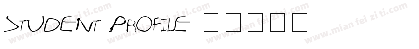 student profile字体转换